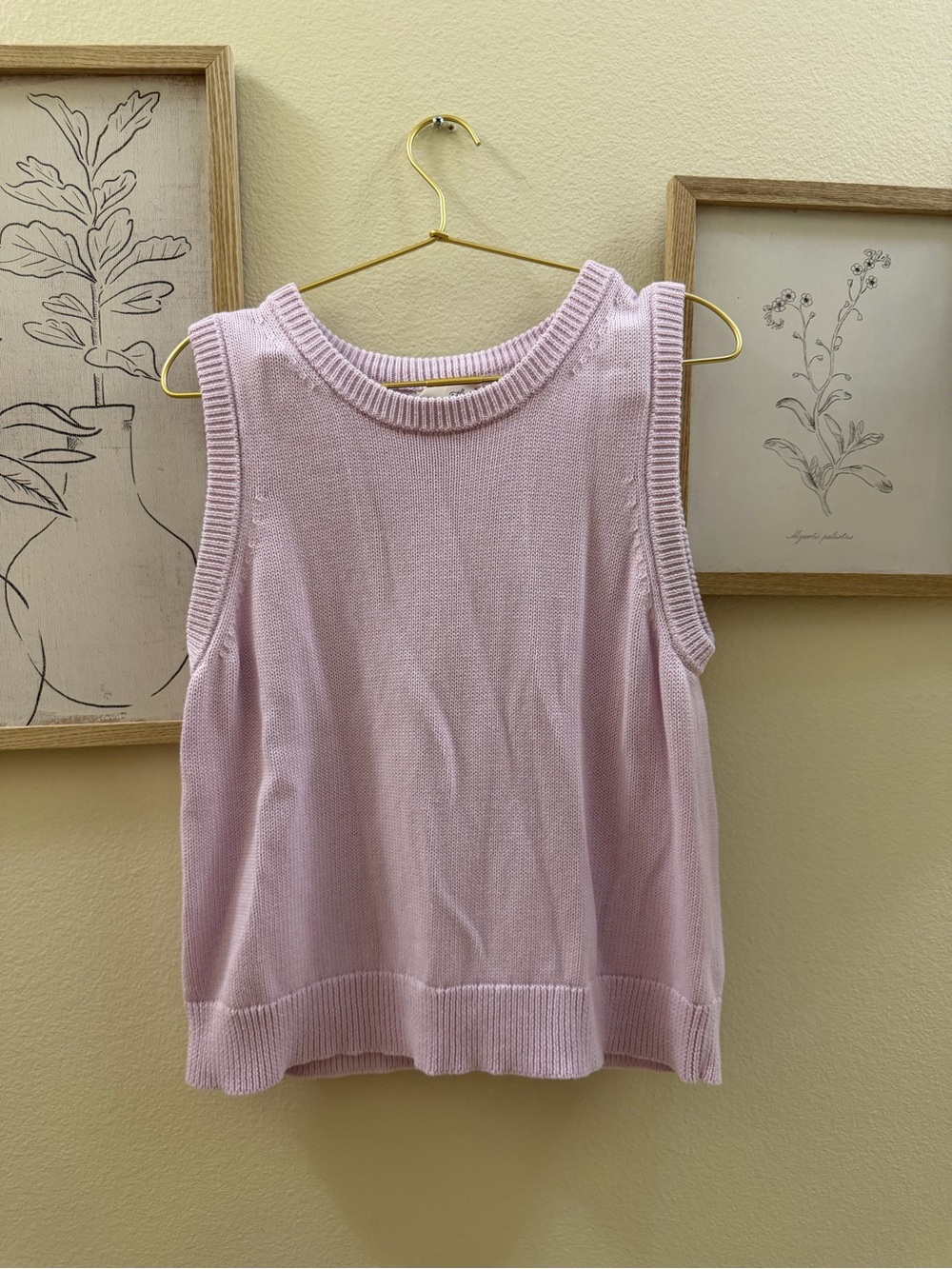 Universal Thread Pastel Lilac Knit Tank Top